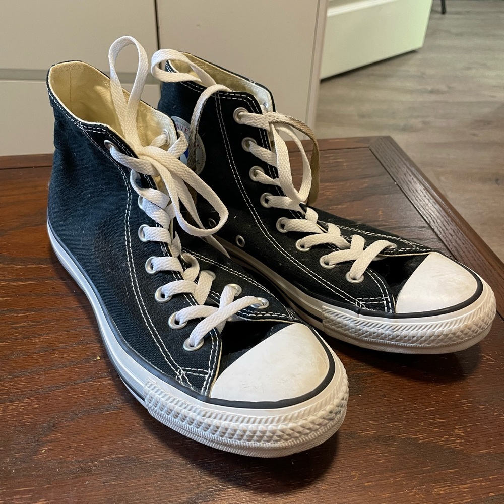 Converse Black and White High-Top Sneakers